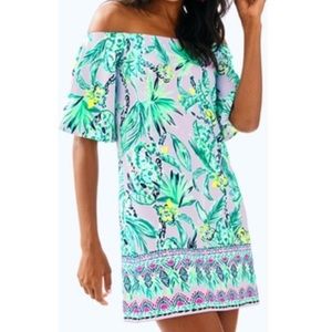 Lilly Pulitzer Fawcett Off the Shoulder Dress NWT